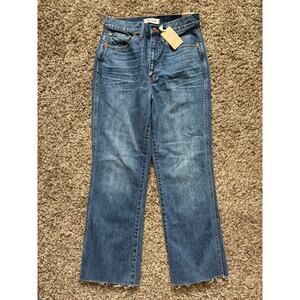 Madewell Rigid Demi Boot Crop Jeans Sz 27 NWT Perfect Vintage Collection Cotton